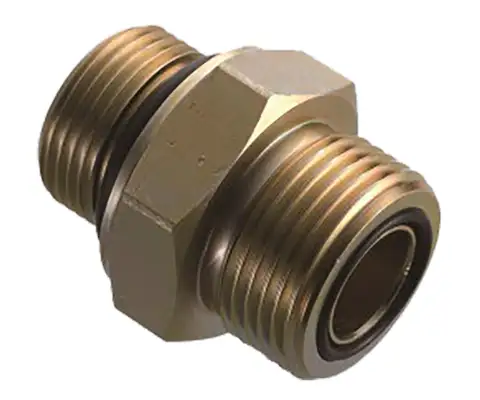 Male stud connector - Male PF thread o-ring / ORFS tube end