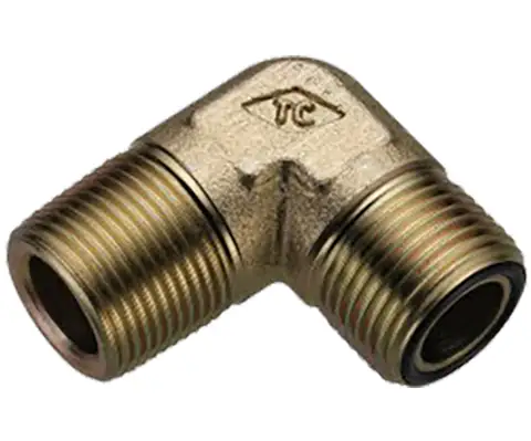 Male stud elbow - Male PT thread / ORFS tube end