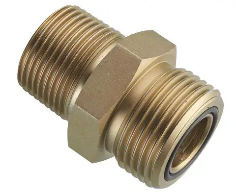 Male stud connector - Male PT thread / ORFS tube end